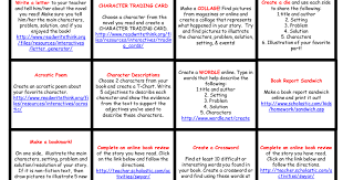 Reading Response Choice Board All In One Pdf Reading