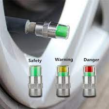 4pcs Car Tire Valve Cap Tire Pressure Table Tire Gauge Monitoring Warning Cap Fit On Any Standard Size Tire Valve Stem M Valve Stems Caps Aliexpress