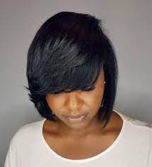 The front is cut straight across, while the back has been chopped off to create a triangle shape in the back. 50 Best Bob Hairstyles For Black Women To Try In 2021 Hair Adviser