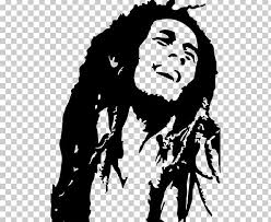 John lennon musician plastic ono reggae drawing zedge , skull rock, white skull illustration png clipart. Animation Bob Marley And The Wailers Reggae Rastafari Png Clipart Animation Art Black Black And White