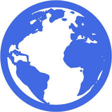 Royal blue globe 2 icon - Free royal blue globe icons