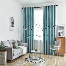 Hang sheer drapes in the living room to diffuse just the right amount of sunlight while still creating privacy. Thicken Lamp Embroidery Curtain Nordic Style Modern Curtains Blackout Curtains For Kids Room Accept Customize Shopee Malaysia