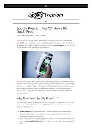 First go to above download button link to download spotify premium apk. Spotify Premium Apk By Hanna Baker Issuu