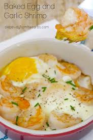 When making the sauce in step 2, whisk in the butter 1 tbsp. Baked Egg And Garlic Shrimp Step Away From The Carbs