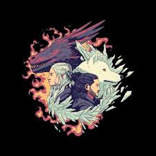 Ice And Fire Game Of The Thrones Men S T Shirt By Geekydog Cloud City 7 Art Sketches Game Of Thrones Poster Anime