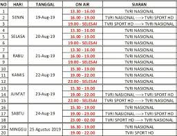 Nonton online live tv streaming tvri dan tayangan ulang 7 hari tvri hanya di useetv.com situs streaming tv terlengkap di indonesia. Jadwal Live Wbc Di Tvri Hukss Badminton Cinta Damai Facebook