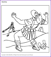 The bible verses represented in each of the coloring pages. Coloring David And Goliath Kids Korner Biblewise