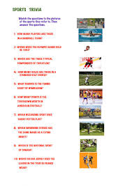 Here's the one you really should rely on. Sports Trivia Worksheet