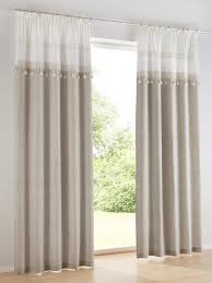 Dieser vorhang ist genau die richtige fensterdekoration für die moderne wohnung. Heine Home 2er Set Vorhang Schlicht Unifarben Halbtransparent Krauselband Taupe