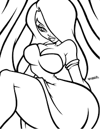 Now has a little bit of shading to it cause someone made. Jessica Rabbit Inks By Assesina On Deviantart