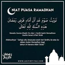 Ini adalah panduan lengkap lafaz niat puasa ramadhan untuk sebulan dan harian. Niat Puasa Ramadhan Rumi Puasa Adalah Satu Tanda Ketaatan Kita Kepada Allah