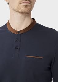 Achetez en toute confiance et sécurité sur ebay! Polo Manches Longues Slim En Coton Uni Bleu Nuit A Col Mao Father And Sons