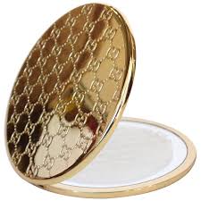 Vintage Gucci Monogram Pocket Mirror Compact At 1stdibs Gucci signature compact mirror in presentation gift box. vintage gucci monogram pocket mirror compact