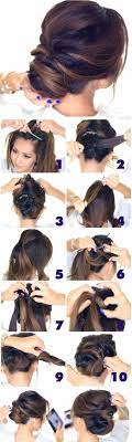 Flechtzopf selber machen und wickeln. Best Hairstyles For Brides 5 Minute Elegant Chignon Amazing Hair Styles And Looks For Half Up Medium Style Coole Frisuren Erstaunliche Frisuren Frisur Braut