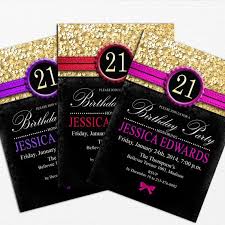 Black And Gold 21st Birthday Invitations Gold Black Birthday Party Invitation By Thestardustfactory 10 00 21st Birthday Invitations 21st Invitations Birthday Party Invitations