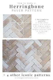 Unlike herringbone pattern laid at 90 degrees which uses mostly halves of cut paving brick, herringbone laid at 45 degrees will need complete cutting at the paving edge. 5 Iconic Paver Patterns You Can Diy Vintage Revivals