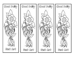 But nowadays, bookmarks could be a way of having fun coloring pages and a tool for marking your books at the same time. Bookmarks And Coloring Pages Flowers Just Art By Positiveteaching