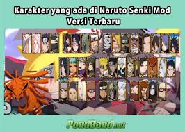Naruto senki là một game thể loại moba mô phỏng theo phong cách của series truyện tranh naruto thần thánh dành cho dòng máy android. Download Naruto Senki Mod Apk Full Character Terbaru 2021