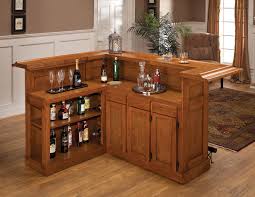 Classic Oak 625 Large Oak Bar With Side Bar By Hillsdale At Olinde S Furniture Oak Finish And Black Fo Bars For Home Diy Home Bar Home Bar Furniture