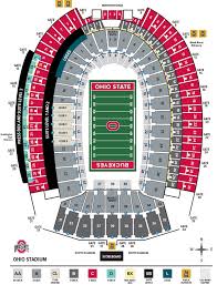 Ohio Stadium Seating Chart Ohio State Buckeyes