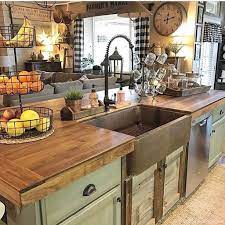 Get it as soon as thu, jul 22. Awesome 96 Rustic Country Home Decor Ideas Https Lovelyving Com 2018 02 07 96 Rustic Country Hom Rustic Kitchen Kitchen Design Decor Farmhouse Kitchen Design