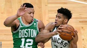 Find the latest in giannis antetokounmpo merchandise and memorabilia, or check out the rest of our nba basketball gear for the whole family. Nba 2021 Season Boston Celtics Beat Milwaukee Bucks Miami Heat Lose To Orlando Magic Bbc Sport