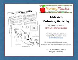 126 million people live in mexico (2021) · capital: Free Mexico Coloring Activity Multicultural Kid Blogs
