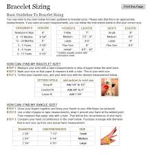 Bracelet Wire Galleries Bracelet Size Chart