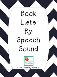 Books By Speech Sound Handouts Freebie Speech Therapy Materials Speech Therapy Resources Speech Articulation