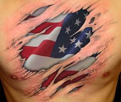 The american flag tattoo design below looks quite natural and can be easily mistaken that the wearer has wrapped it on his arm. Trendy And Latest American Flag Tattoos Designs And Ideas