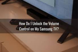 The up then the left jog button for a while will unlock the osd. Samsung Tv Sound Volume Not Working Quick Fix Ready To Diy