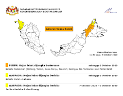 Ini wilayah yang berpotensi hujan lebat disertai angin dan kilat. Tinjauan Cuaca Hari Ini Yoodo