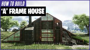 How to frame a new window opening. Ark How To Build An A Frame House Youtube