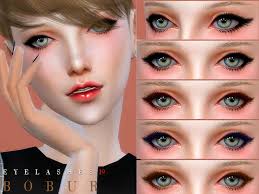 (glasses) 7 basic designs and 3 half eyelash x 2 colors (black and brown),5 thin lower lashes designs. Sims 4 Eyelashes The Best Cc Mods In 2021 Snootysims