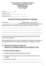 Becoming a parent enters you into a completely new and sometimes overwhelming world. 10 Sample Co Parenting Agreement Templates In Pdf Ms Word