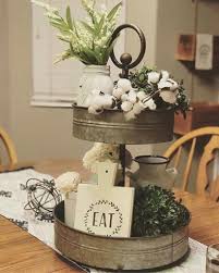 Photo gallery top 2021 kitchen designs, remodeling ideas, wall colors & diy decor. 49 Incredible Cotton Decor Farmhouse That You Will Love It Godiygo Com Kitchen Table Centerpiece Cotton Decor Tray Decor