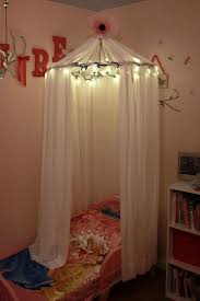 Adventures In Pinteresting Little Girls Bed Canopy With Lights Girls Bed Canopy Little Girl Beds Canopy Bed Diy