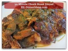 A rich, creamy beef stroganoff. Quick Beef Chuck Steak Recipe Easy 30 Minute Dinner Idea