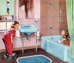 5 Weird Old Home Trends I D Love To See Make A Comeback 1950s Home Decor Retro Bathrooms Vintage Bathrooms