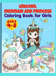 For boys and girls, kids and adults, teenagers and toddlers, preschoolers and older kids at school. Unicorn Mermaid Princess And More Coloring Book For Girls Coloring Book For Girls Ages 4 8 Coloring Book For Kids Hardcover Turning The Page Books