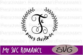 Now that it's here, i can't think of any. Merry Christmas Monogram F Svg Cut File 203966 Svgs Design Bundles