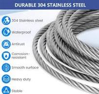 Amazon.com: DXDRT 5/16" 304 Stainless Steel Cable,8MM Steel ...