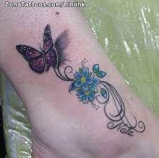 Tatuaje De Mariposas Tobillo Flores Zonatattoos Com Mariposa Tatuaje Disenos De Tatuaje De Flores Tatuaje Brazo Flores