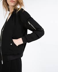 Flowing Zipped Bomber Jacket Bombers Woman Jacka Sportmode