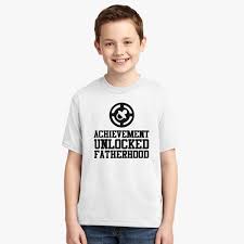 Worldwide shipping available at society6.com. Achievement Unlocked Fatherhood Youth T Shirt Kidozi Com