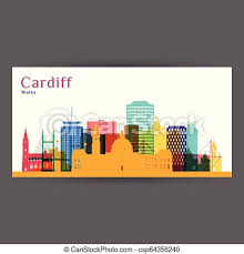 Although it had a reputation of being an industrial city, cardiff has changed dramatically in recent decades. Cardiff City Architecture Silhouette Colorful Skyline City Flat Design Vector Business Card Canstock