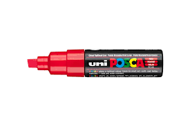 Posca Marker Pc8k Extra Chisel Tip