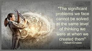 We Cannot Solve Our Problems With The Same Level Of Thinking That Created Them The Significant Problems We Face Cannot Be Solved At The Same Level Of Thinking We Were At When We Created Them Alb Writing A Book Albert Einstein Einstein