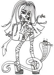 monster high cleo de nile coloring page get pages coloriage loutre
