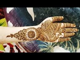 Eid Special Henna Design 10 2017 Youtube Front Mehndi Design Mehandi Designs Arabic Modern Mehndi Designs